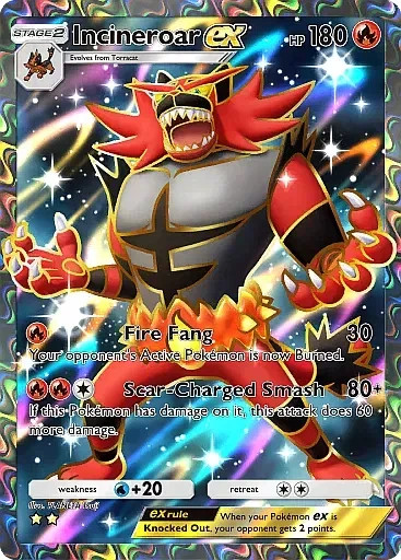 Pokemon TCG Pocket - Incineroar ex Full Art / Rainbow (English)