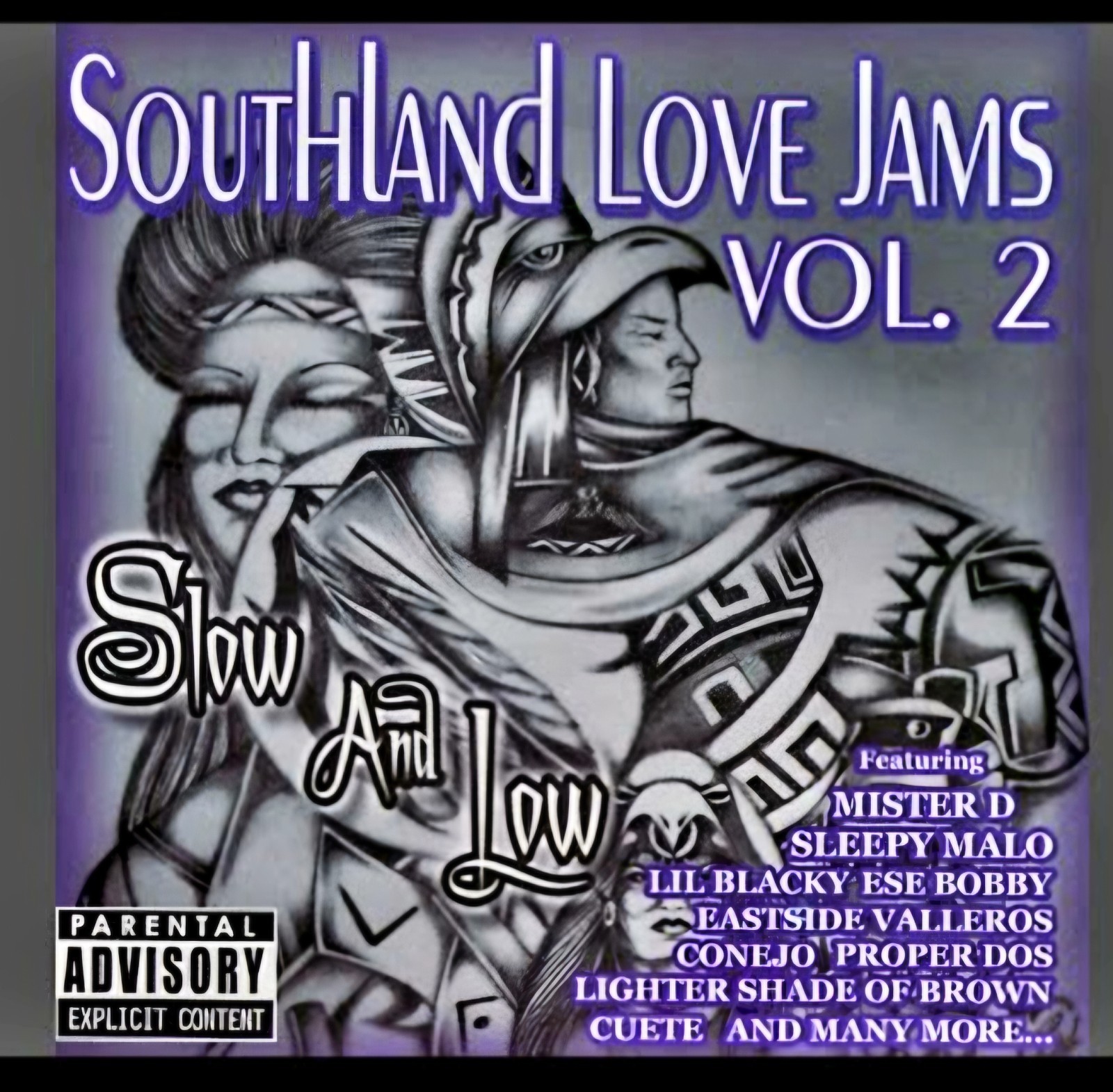 SOUTHLAND LOVE JAMS VOL 2 - SLOW AND LOW - MISTER D, Rare Chicano Rap CD