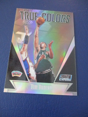 1999-00 Topps Stadium Club Chrome Tim Duncan True Colors Refractor #TC10 Spurs