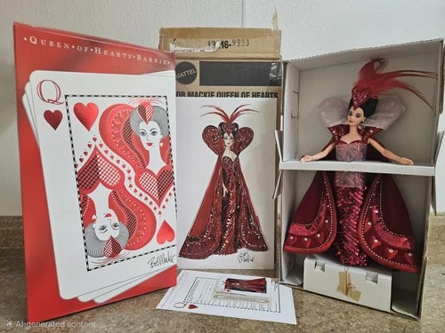 Vintage 1994 Bob Mackie Queen of Hearts Barbie Doll #12046  - New in Box