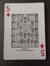 Cubs 1969 Team Almost Made It 1985 Hey Hey Cubs! Jack Brickhouse Playing Card