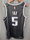 De'Aaron Fox Signed Sacramento Kings Black Jordan Jersey AUTO UDA COA Sz 48