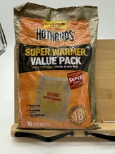 HotHands Super Warmer Value Pack 10-Pack 18hr Heat Air Activated - Exp 2/28