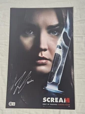 Liana Liberato Signed 11x17 Scream VI Poster. Horror Auto. Quinn. Ghostface. COA
