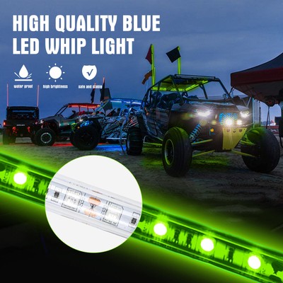 2PCS 3/4FT Bluetooth and Remote Control Colorful Spiral LED Whip Lights Lighted Antenna Whips for ATV Polaris RZR Flagpole Lamp - 34 2PCS 3/4FT Bluetooth and Remote Control Colorful Spiral LED Whip Lights Lighted Antenna Whips for ATV Polaris RZR Flagpole Lamp - 34