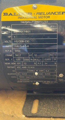 Baldor Hydraulic Pump Power Unit 115 / 230 Volt Fluid Control Products NIB - Picture 6 of 6