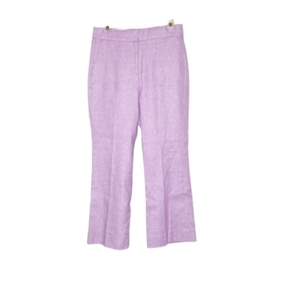パンツ AVANDRESS Herringbone wide pants PURPLE AD41PT35PUP J. Crew Hayden Cropped Linen Blend Lilac Flared Spring Pants