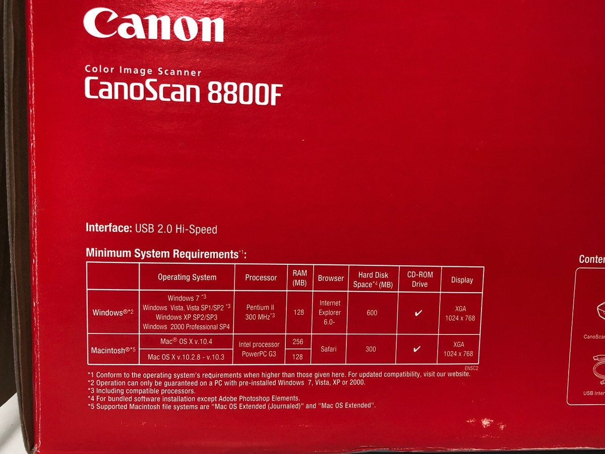 Document Canon CanoScan 8800F Flatbed Scanner - 4800 X 9600 Dpi High ...