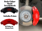 10x Autocollants d'étrier de frein Audi | Autocollants de frein de remplacement Audi Quattro | Taille 5