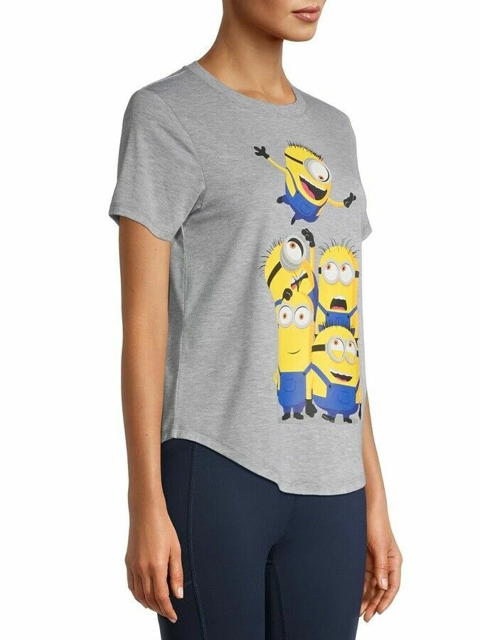 Camiseta Top Despicable Me Minions Mujer/Junior Manga Corta Gráficos NUEVA Foto 3 de 4