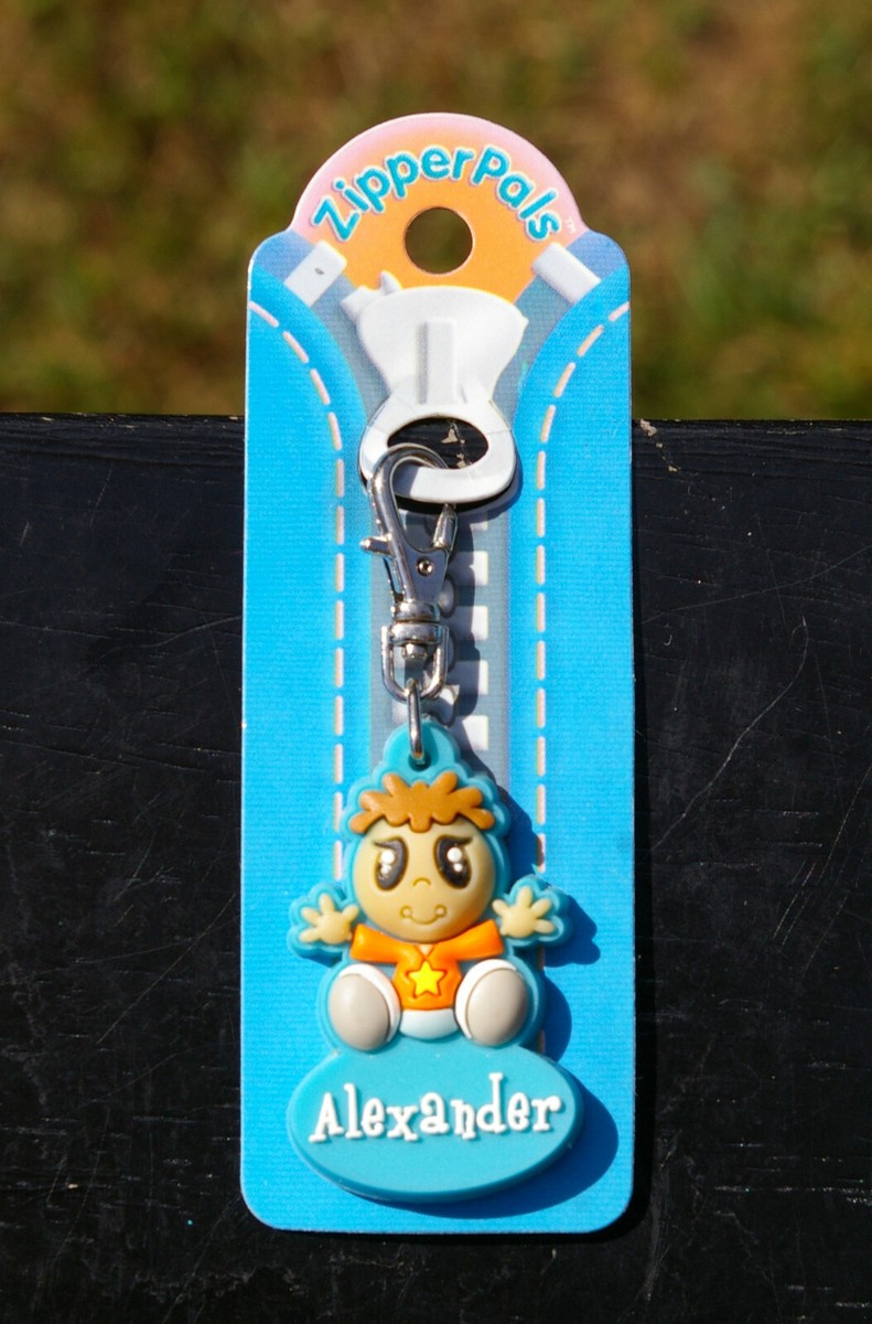 Alexander Star Blue Rubber Zipper Pals Easy Zipper Pull Clip Charm
