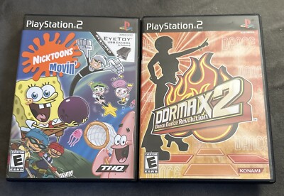 Nicktoons Movin' & Dormax 2: Dance Dance Revolution Sony PlayStation 2 PS2