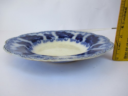 Antique Normandy Pattern Flow Blue Plate Johnson Brothers England Porcelain "F75 - Picture 7 of 7