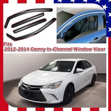 For Toyota Camry 2012-14 In-Channel Vent Window Visors Sun Rain Guard Deflectors