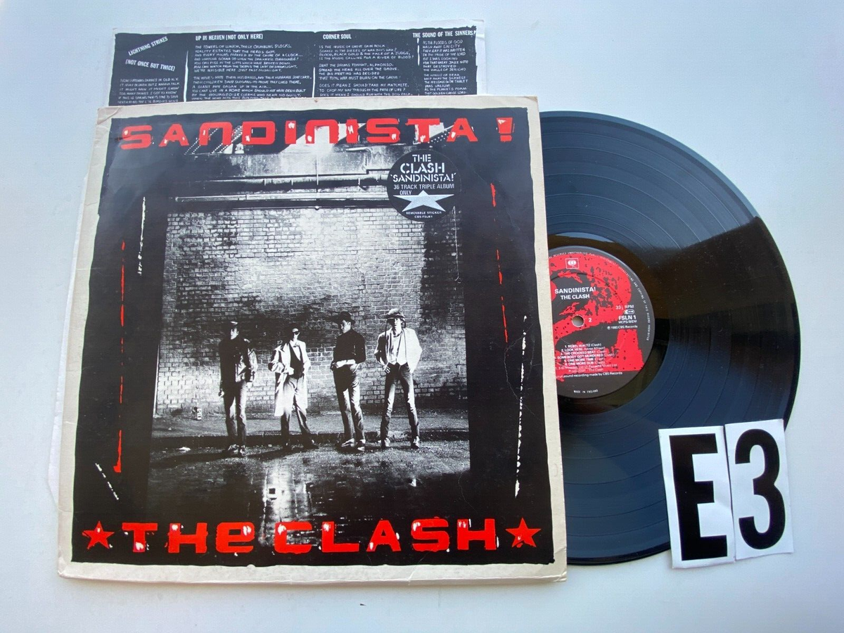 The Clash Sandinista! w/ 3 lps & insert UK Metal Record lp 