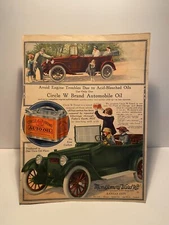 1920's Circle W Brand Auto Oil Gas Montgomery Ward Kansas City Paper Add