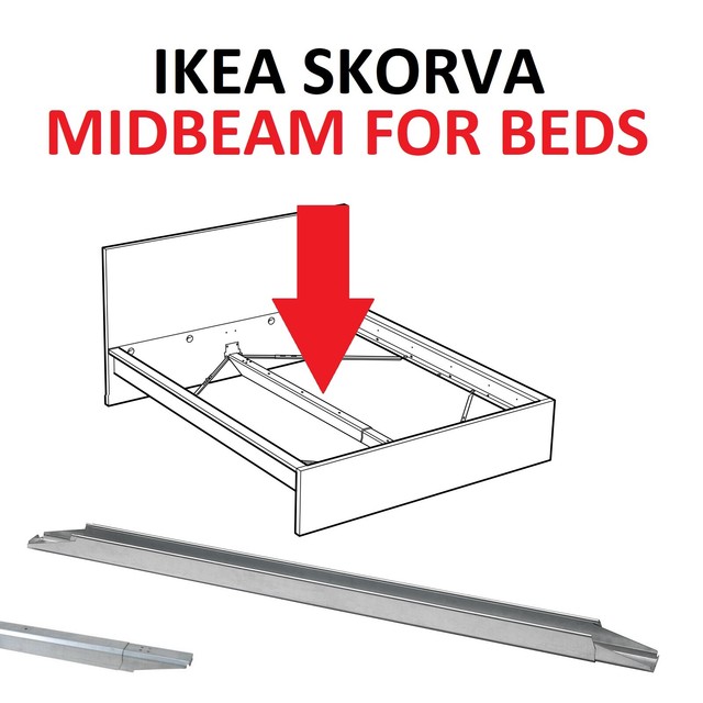 IKEA SKORVA Bed Midbeam Central Support Adjustable Length Max 223cm for