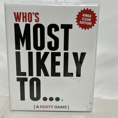Who's Most Likely to... Kinda Clean  Edition 14+ [A Party Game] Some Box Damage