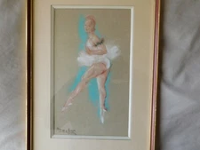  Sigmund ( Zygmunt ) Menkes - American Polish artist - Dancing French Ballerina 