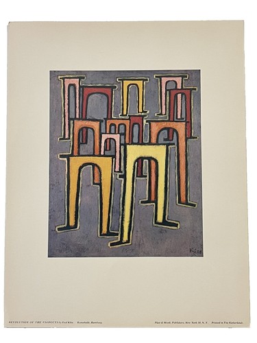 Paul Klee (After) Swiss Winter Plate Signed Lithograph Surrealism