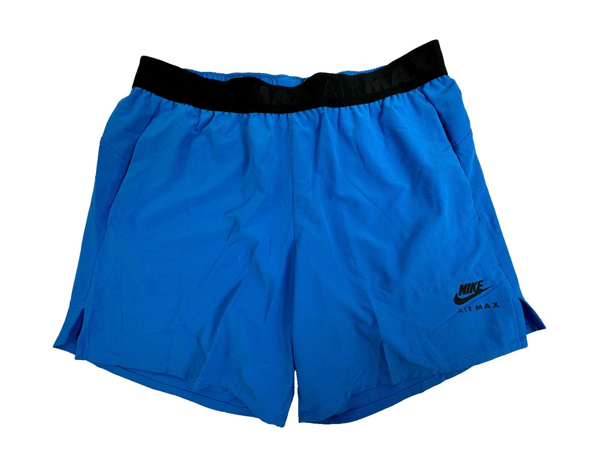 Nike Air Max Woven Shorts Marine Blue Men`s Size Large FB2493-406