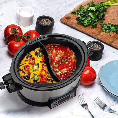 Lecks icher Küche 6 Quart Crock Pot Einfügen Koch-Liner Slow Cooker Teiler