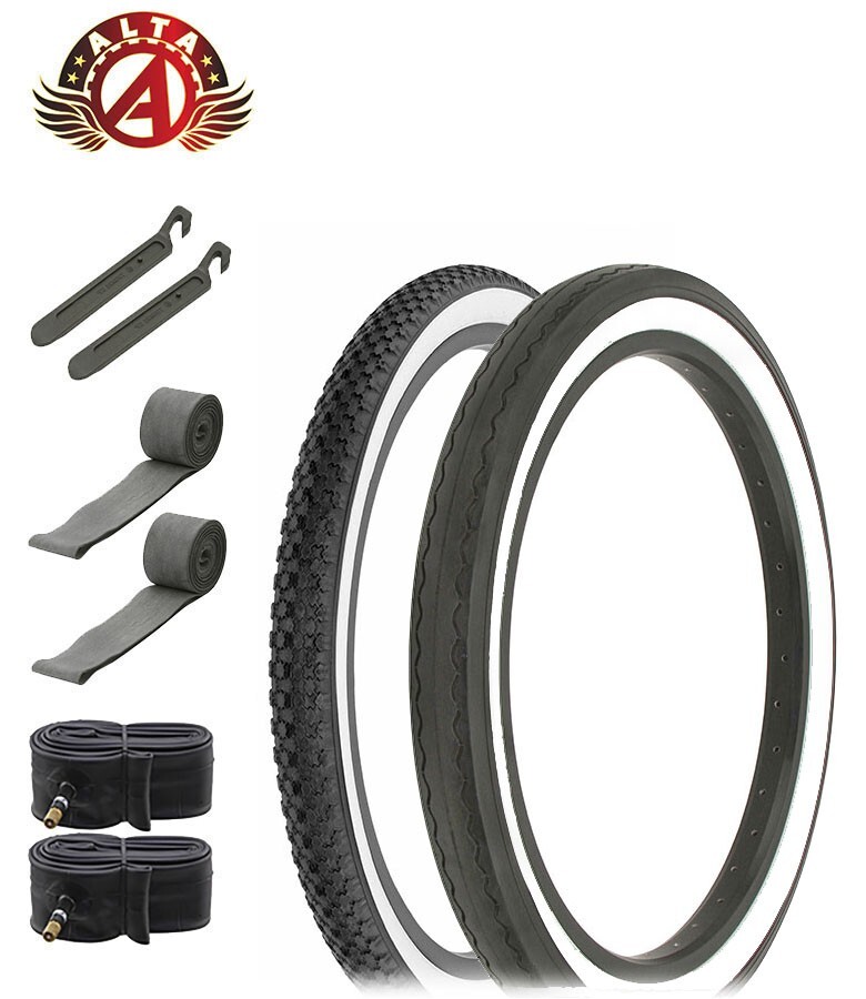 SCHWINN STYLE WHITEWALL DIAMOND 20X S2 W/ 20 X S2 SLICK - Main Image