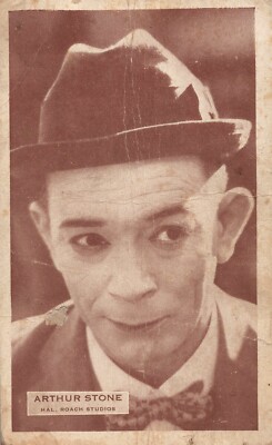 Arthur Stone Silent Movie Actor Hal Roach Studios c1925 Arcade Exhibit Postcard