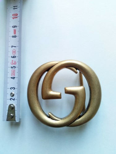 GUCCI Large Double G Buckle Antique Gold-Big Buckle Gucci Golden Ancient |  eBay