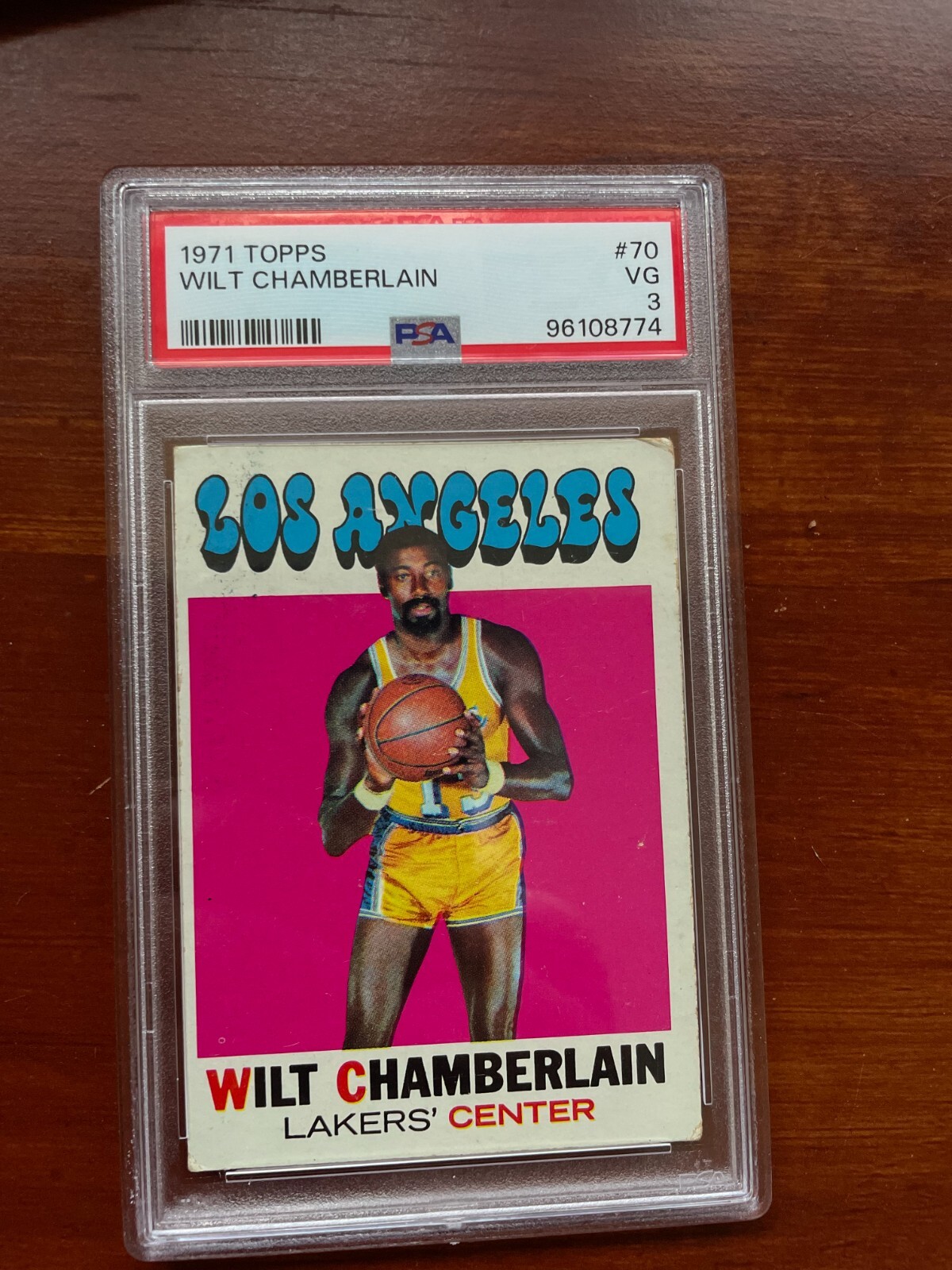 1971 Topps #70 Wilt Chamberlain VG PSA 3
