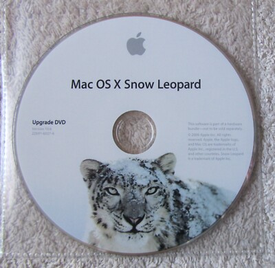 Mac OS X Snow Leopard 10.6 Einzelhandels-DVD, vollständige Installations- oder Upgrade-Optionen