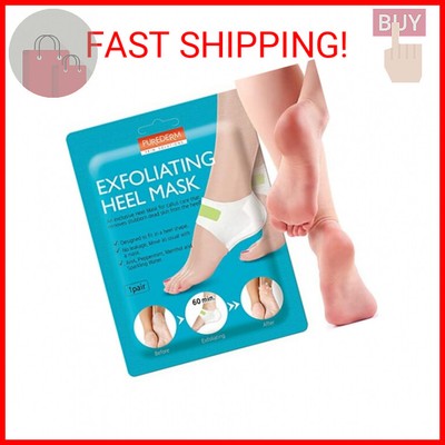 Purederm Exfoliating Heel Mask (1 Pair)   Heel Peeling Masks Gently Remove callu