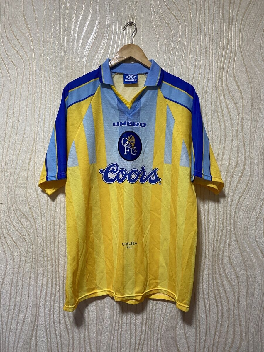 CHELSEA 1996 1997 AWAY FOOTBALL SHIRT SOCCER JERSEY UMBRO sz CHELSEA 1996 1997 AWAY FOOTBALL SHIRT SOCCER JERSEY UMBRO sz