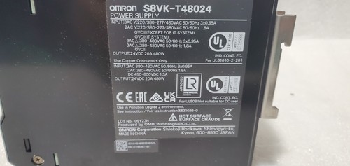 Omron switching power supply S8VK-T48024 24VDC 20A 480W NEW. - Picture 10 of 13