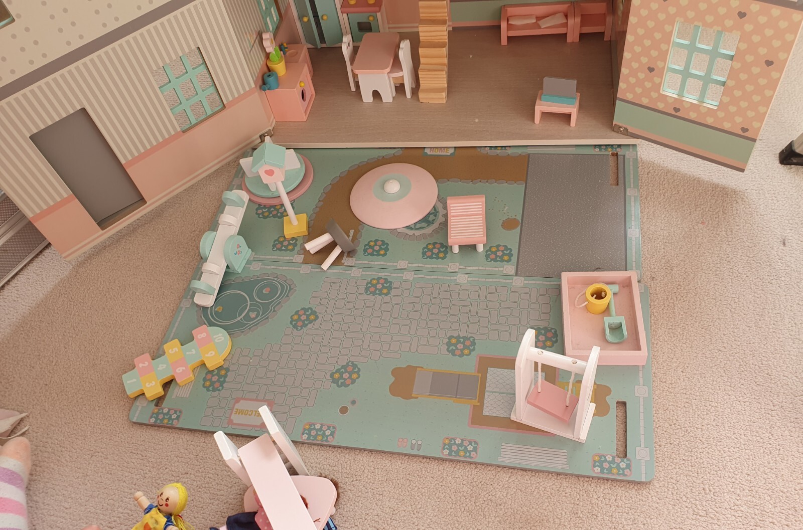 Wooden Dolls House & Accessories, Excellent Condition eBay