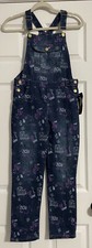 Girls          Overall Navy Sizes 10 And 12