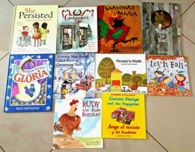 USED Set of 10 Children Picture Books Teacher Resource.