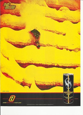 sobe adrenaline rush ''keir DILLON'' energy drink- 2001 print magazine ad.