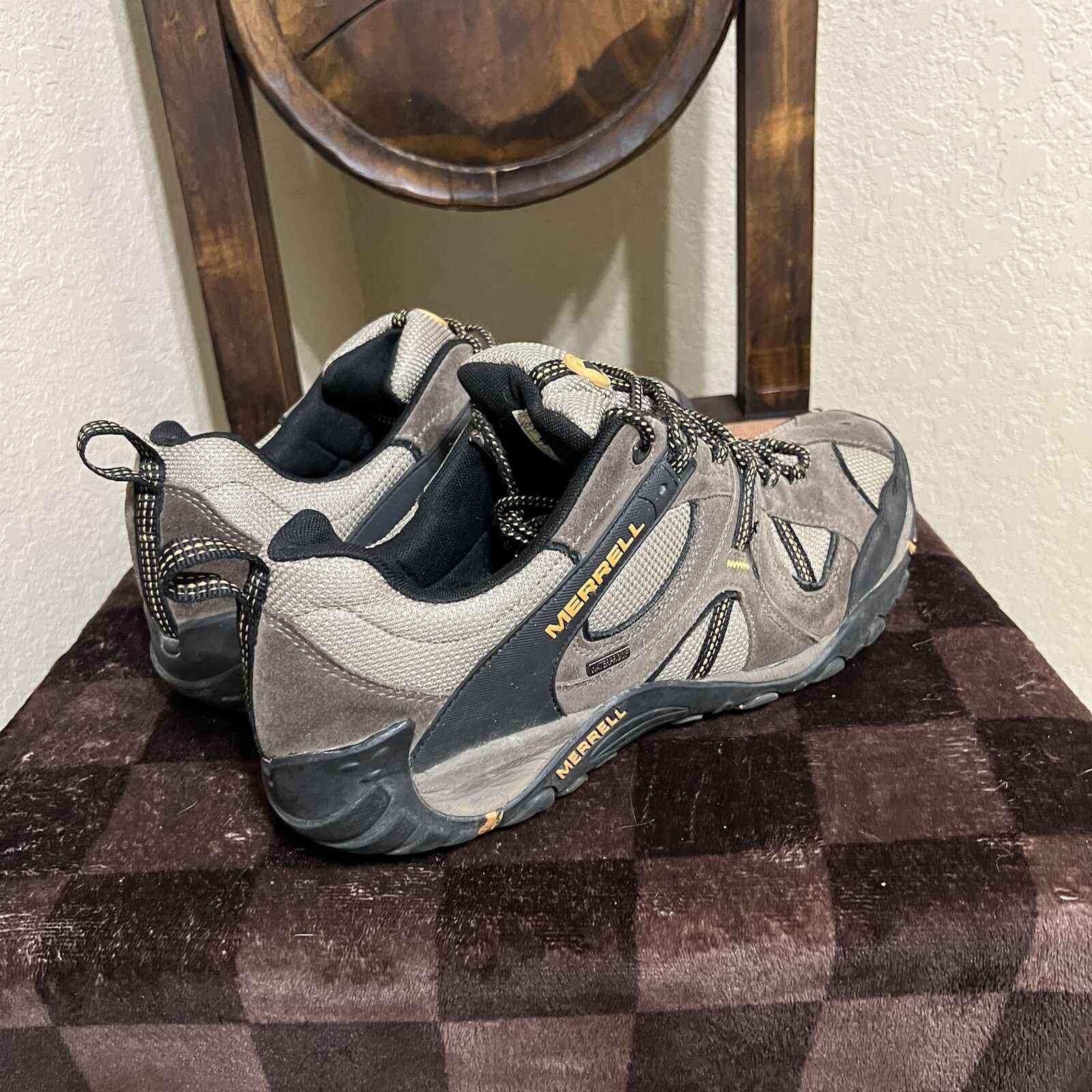 Scarpe Merrell Moab uomo 13 US noce scamosciato escursionismo outdoor prestazioni J06011