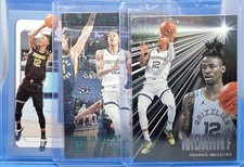 3X JA MORANT BASKETBALL CARD LOT PANINI ESSETNIALS SEASON TICKET CONTENDERS HOT