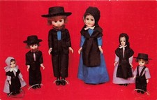 Amish Dolls Vintage Standard Postcard Unposted