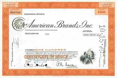 American Brands 1972 Deerfield Lucky Strike Jim Beam Moen Illinois ACCO Ardmore