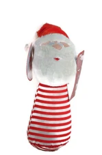 Santa Claus Rudolph The Red Nosed Reindeer Baby Rattle Plush Soft NWT