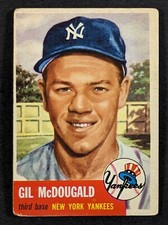 1953 Topps #43 Gil McDougald New York Yankees