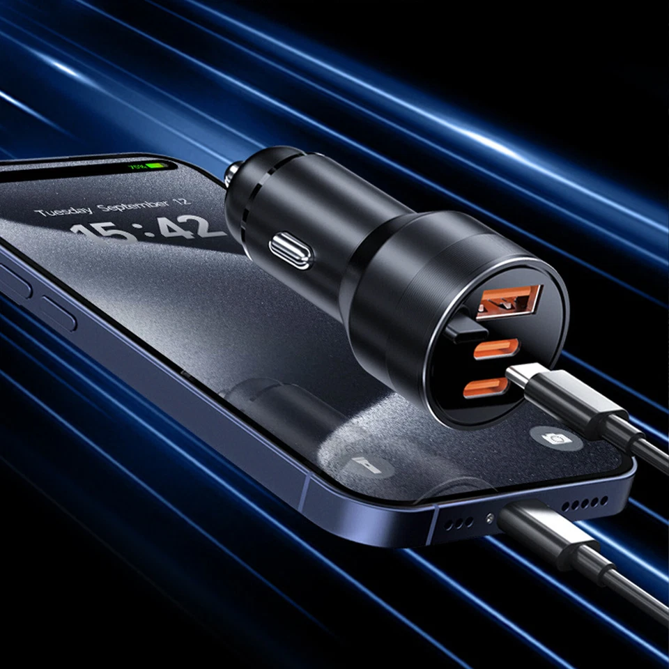 30W Fast Charge USB PD Type-C Car Charger Adapter For iPhone 15 14 13 12 Pro Max - Image 4 of 4