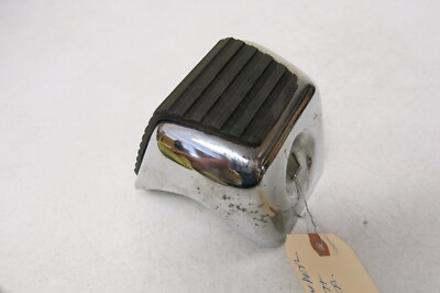 Vintage Chrome Rear Bumper with Rubber Step