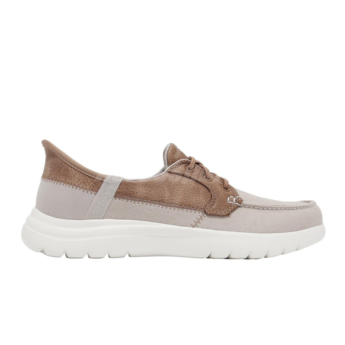 Skechers On-The-Go Flex-Palmilla Slip-Ins Taupe Women Casual Shoes 