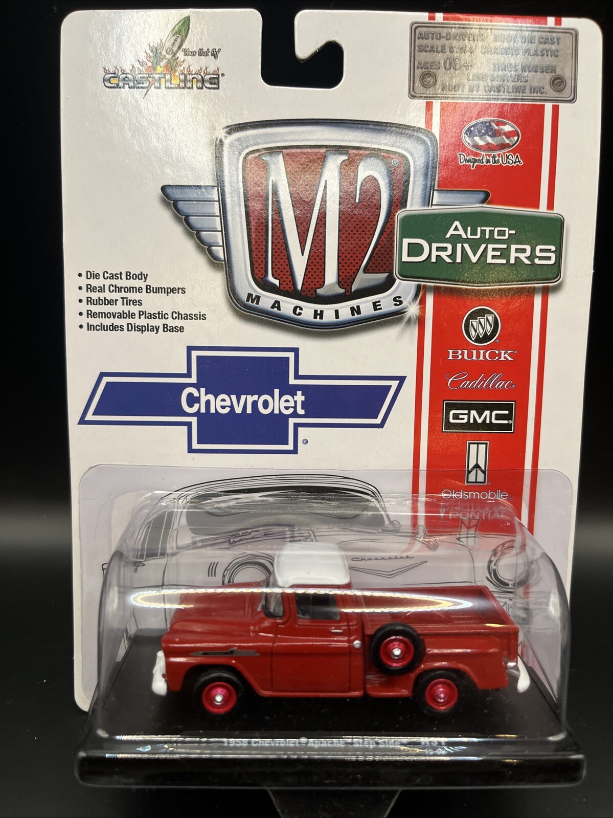 M2 Machines Auto-Drivers 1958 Chevrolet Apache Step Side 1:64 Diecast