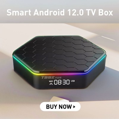 2024 Upgraded T95Z Plus Smart Android 12.0 TV Box Quad Core 6K HD Stream Player