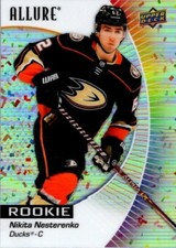 Nikita Nesterenko 2023-24 UD Allure Confetti Base Rookie Card #113 - Ducks